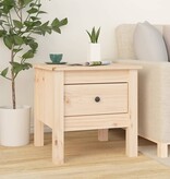 VidaXL Bijzettafels 2 st 40x40x39 cm massief grenenhout