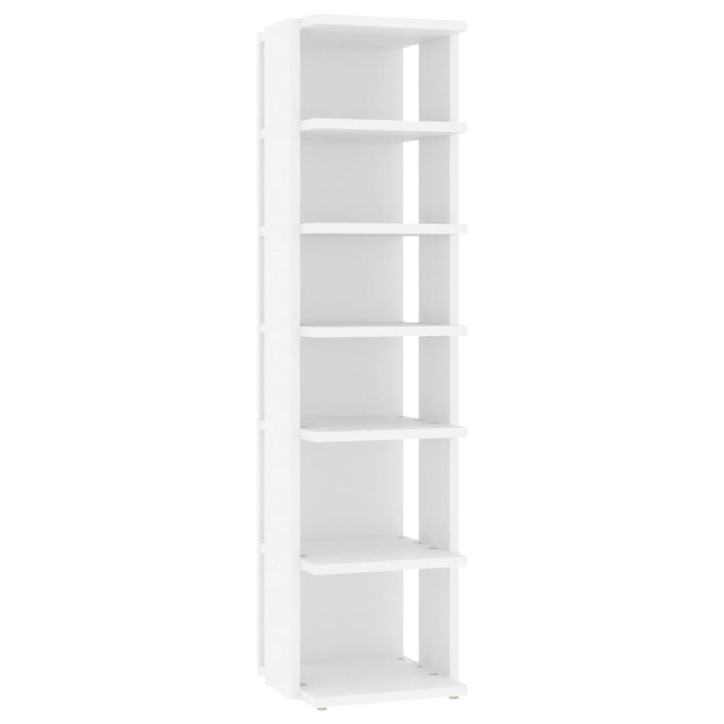 VidaXL Schoenenkast 27,5x27x102 cm bewerkt hout wit