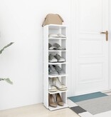 VidaXL Schoenenkast 27,5x27x102 cm bewerkt hout wit
