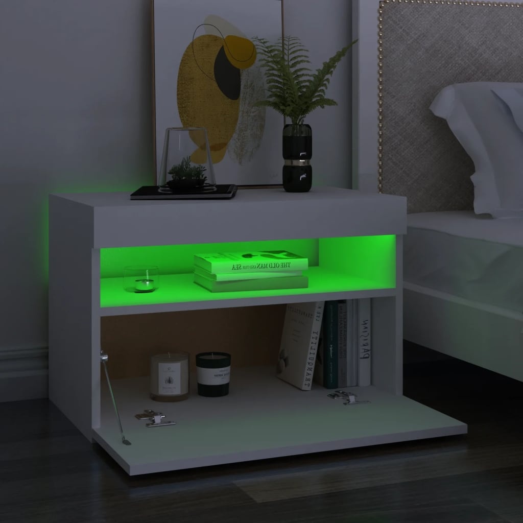VidaXL Tv-meubel met LED-verlichting 60x35x40 cm zwart