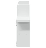 VidaXL Wandschappen 2 st 38x12x38 cm bewerkt hout wit
