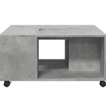 VidaXL Salontafel 80x80x40 cm bewerkt hout betongrijs