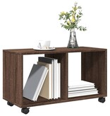 VidaXL Rolkast 72x33x42,5 cm bewerkt hout bruin eikenkleurig
