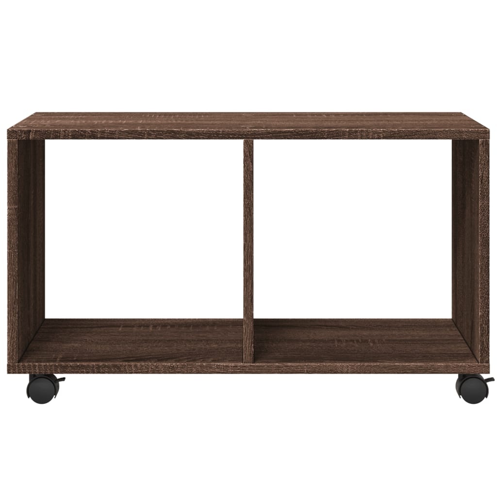 VidaXL Rolkast 72x33x42,5 cm bewerkt hout bruin eikenkleurig