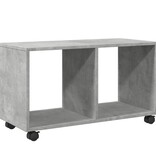 VidaXL Rolkast 72x33x42,5 cm bewerkt hout betongrijs