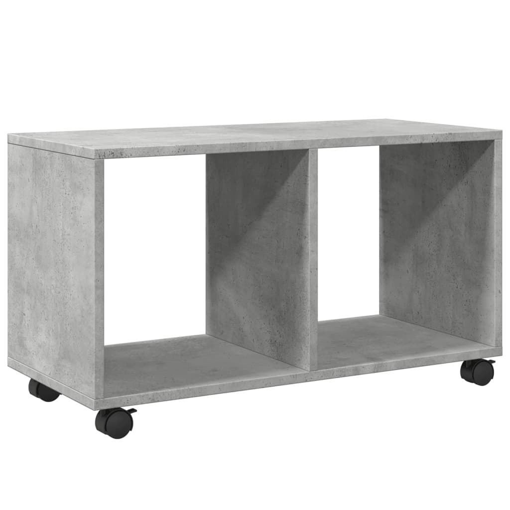 VidaXL Rolkast 72x33x42,5 cm bewerkt hout betongrijs