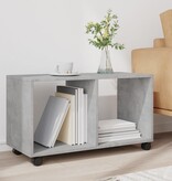 VidaXL Rolkast 72x33x42,5 cm bewerkt hout betongrijs