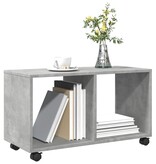 VidaXL Rolkast 72x33x42,5 cm bewerkt hout betongrijs