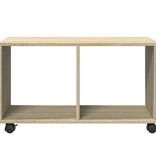VidaXL Rolkast 72x33x42,5 cm bewerkt hout sonoma eikenkleurig