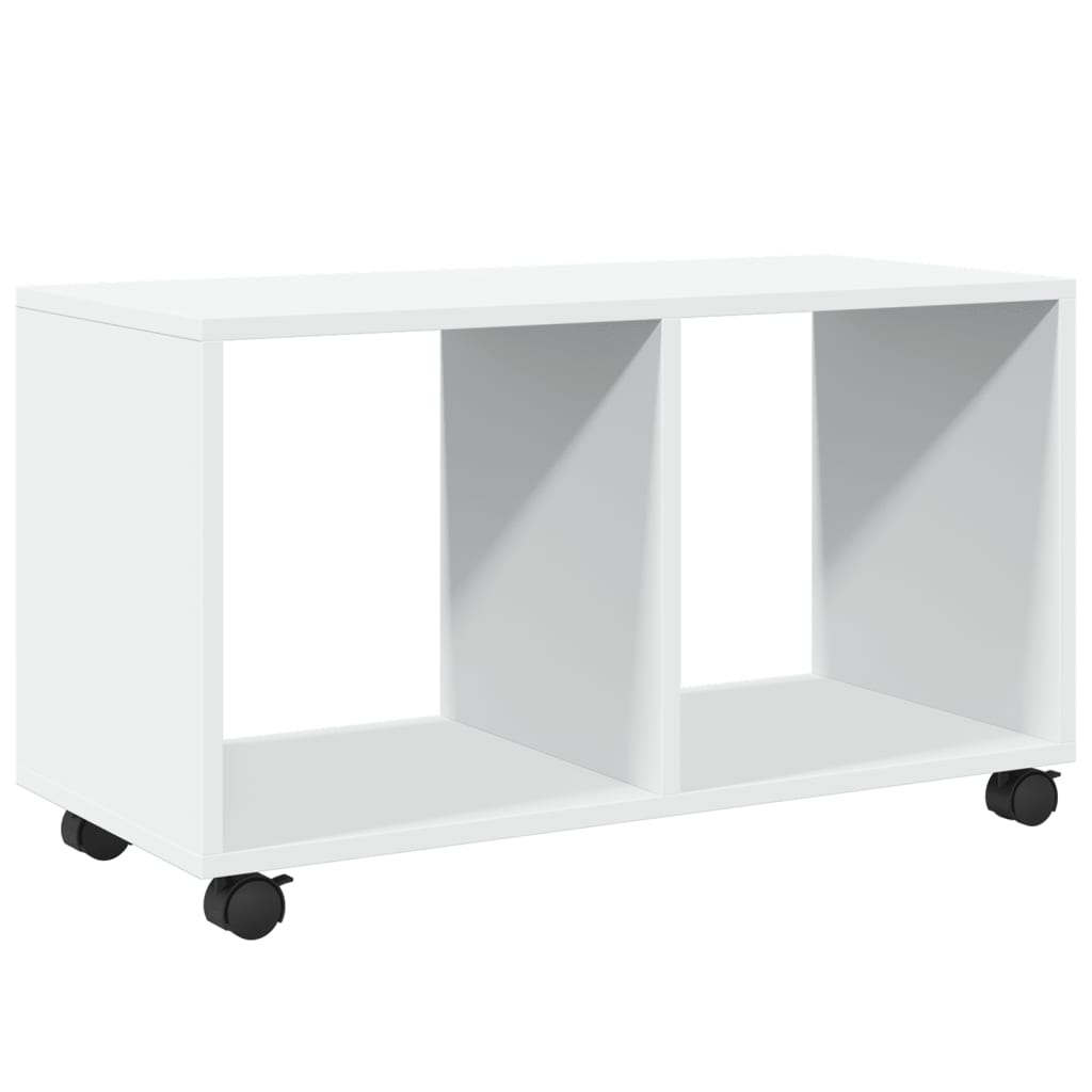 VidaXL Rolkast 72x33x42,5 cm bewerkt hout wit