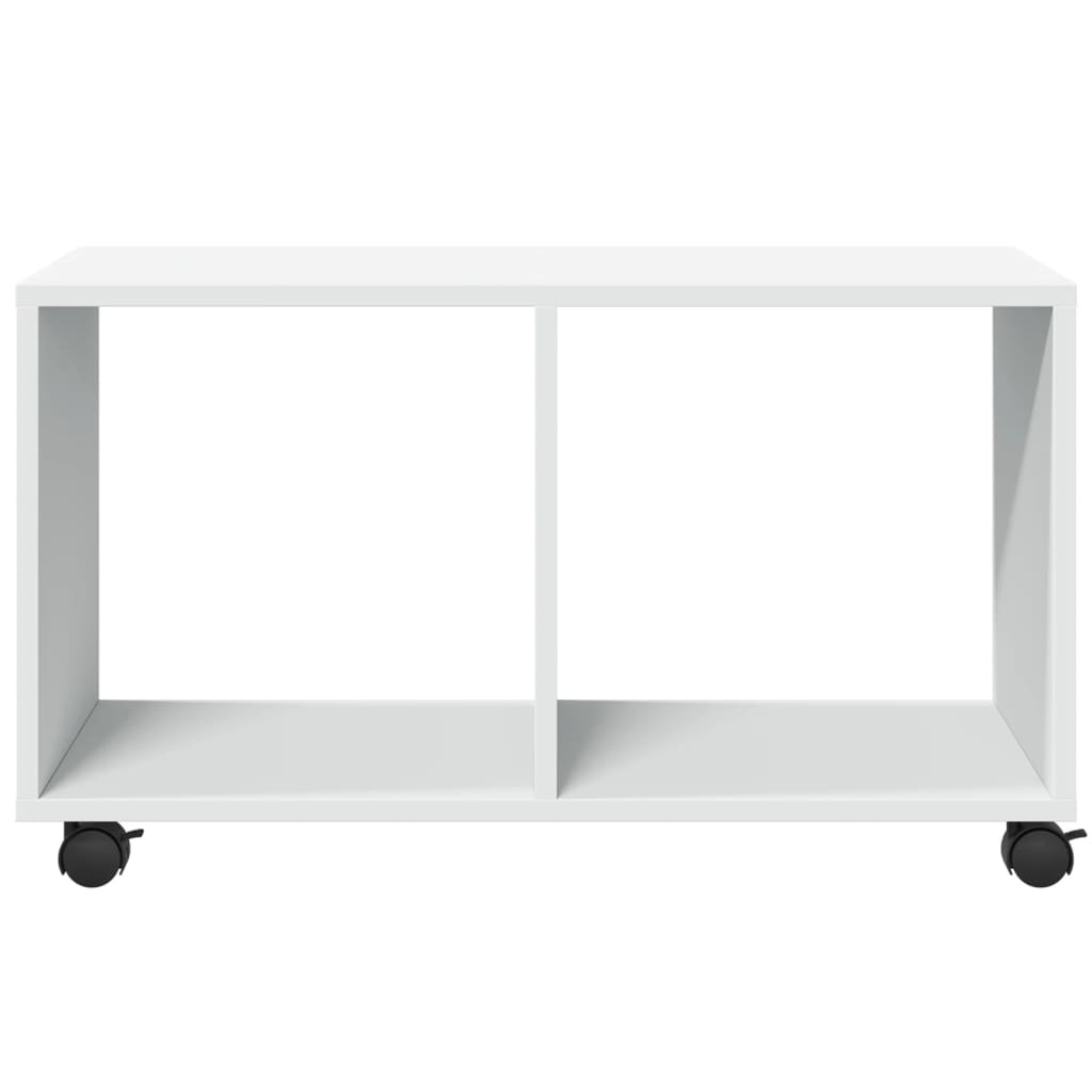 VidaXL Rolkast 72x33x42,5 cm bewerkt hout wit