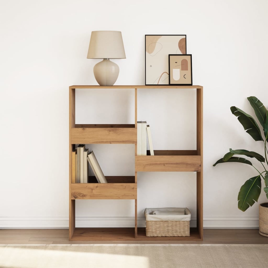 VidaXL Boekenkast / kamerscherm 100x33x115 cm artisanaal eikenkleurig