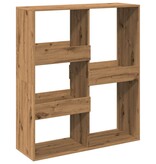 VidaXL Boekenkast / kamerscherm 100x33x115 cm artisanaal eikenkleurig