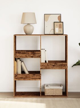 VidaXL Boekenkast / kamerscherm 100x33x115 cm oud houtkleurig