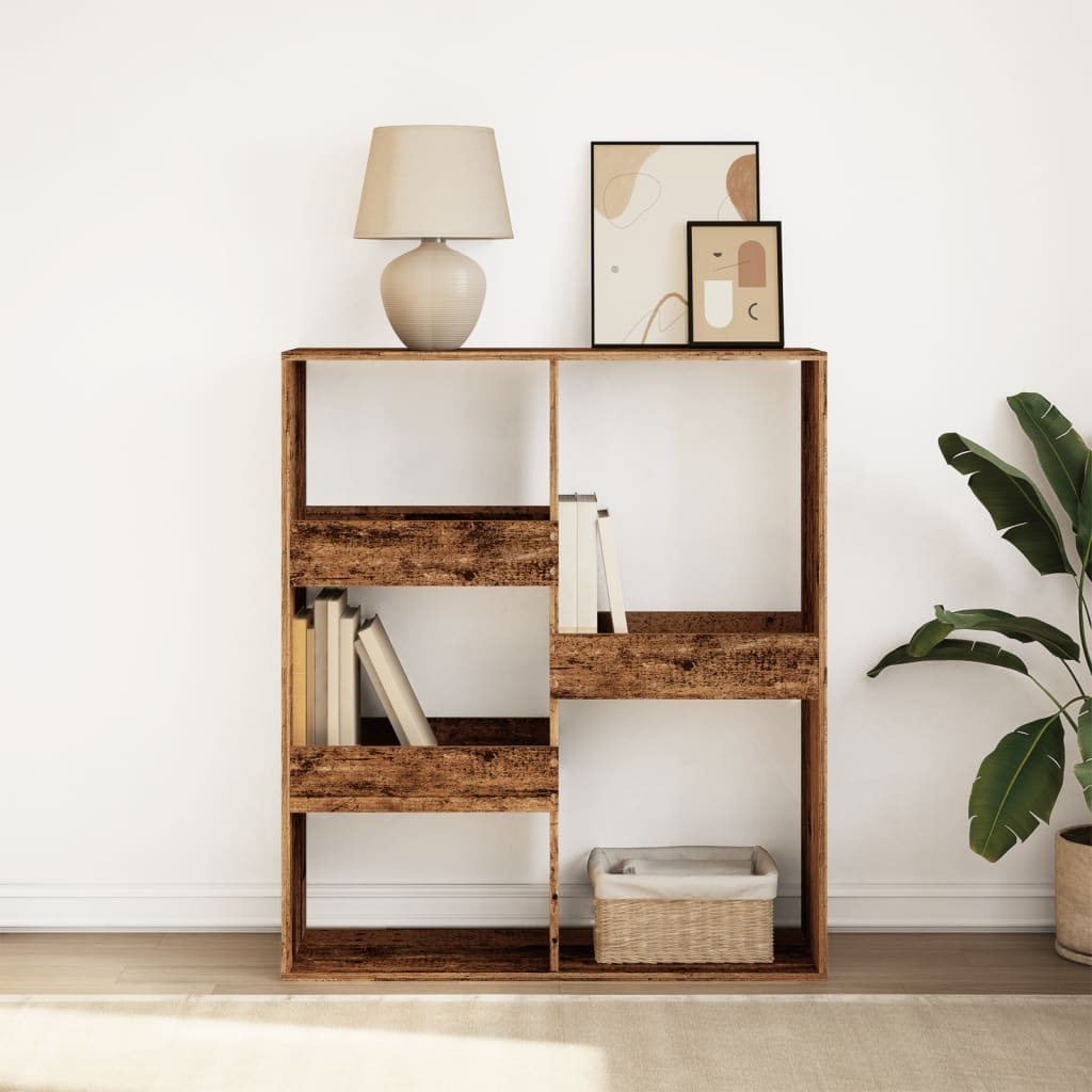 VidaXL Boekenkast / kamerscherm 100x33x115 cm oud houtkleurig