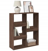 VidaXL Boekenkast / kamerscherm 100x33x115 cm bruin eikenkleur