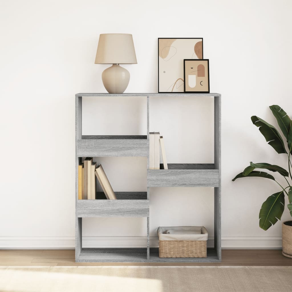 VidaXL Boekenkast / kamerscherm 100x33x115 cm grijs sonoma eikenkleur