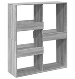 VidaXL Boekenkast / kamerscherm 100x33x115 cm grijs sonoma eikenkleur
