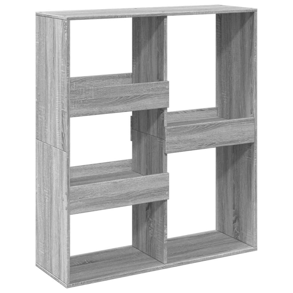 VidaXL Boekenkast / kamerscherm 100x33x115 cm grijs sonoma eikenkleur