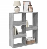 VidaXL Boekenkast / kamerscherm 100x33x115 cm grijs sonoma eikenkleur