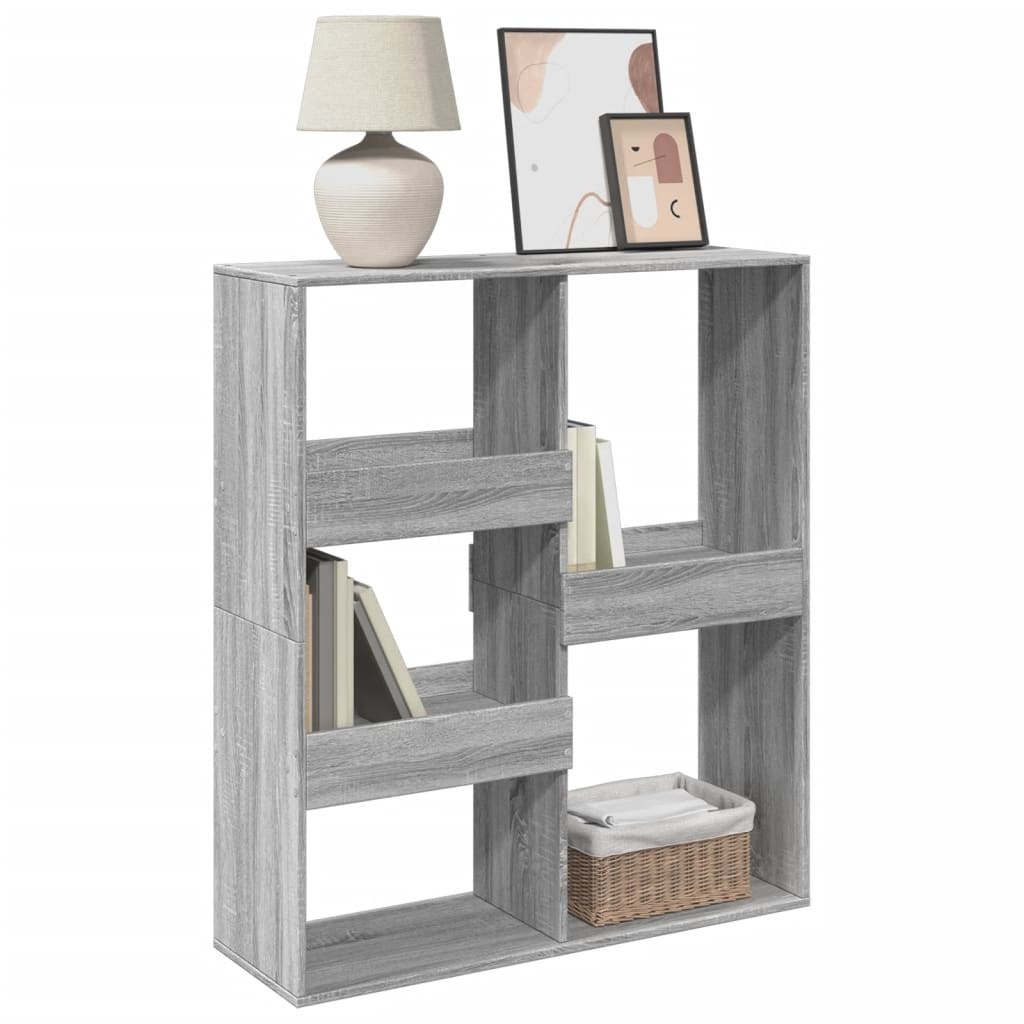 VidaXL Boekenkast / kamerscherm 100x33x115 cm grijs sonoma eikenkleur