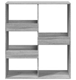 VidaXL Boekenkast / kamerscherm 100x33x115 cm grijs sonoma eikenkleur