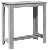 VidaXL Bartafel 102x50x103,5 cm bewerkt hout grijs sonoma eikenkleurig
