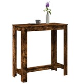 VidaXL Bartafel 102x50x103,5 cm bewerkt hout gerookt eikenkleurig