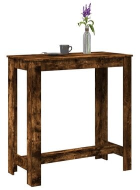 VidaXL Bartafel 102x50x103,5 cm bewerkt hout gerookt eikenkleurig