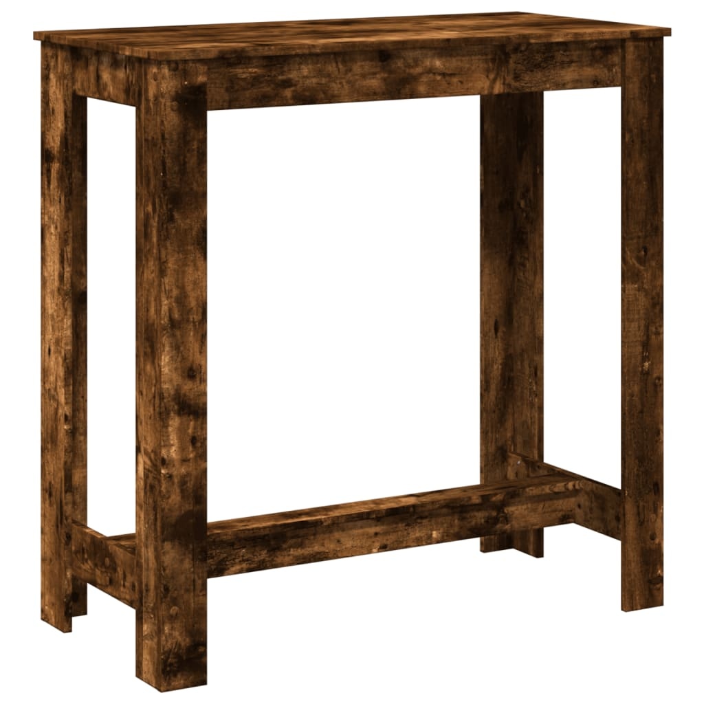 VidaXL Bartafel 102x50x103,5 cm bewerkt hout gerookt eikenkleurig