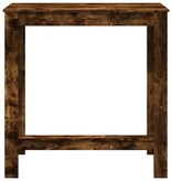 VidaXL Bartafel 102x50x103,5 cm bewerkt hout gerookt eikenkleurig