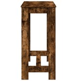 VidaXL Bartafel 102x50x103,5 cm bewerkt hout gerookt eikenkleurig