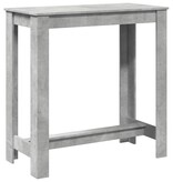 VidaXL Bartafel 102x50x103,5 cm bewerkt hout betongrijs