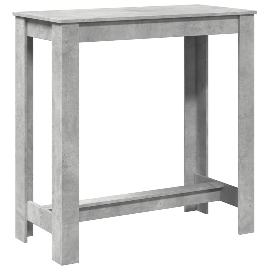 VidaXL Bartafel 102x50x103,5 cm bewerkt hout betongrijs
