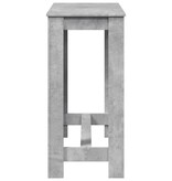 VidaXL Bartafel 102x50x103,5 cm bewerkt hout betongrijs
