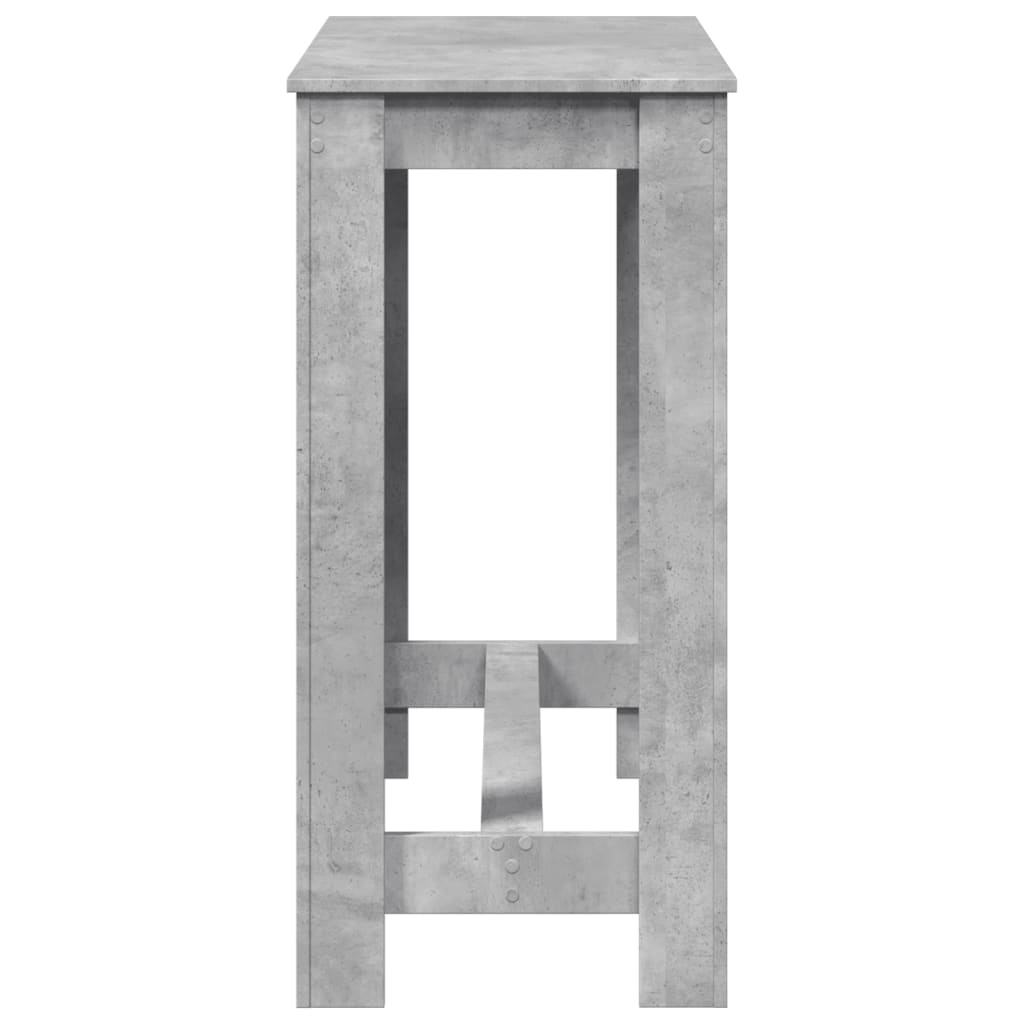 VidaXL Bartafel 102x50x103,5 cm bewerkt hout betongrijs