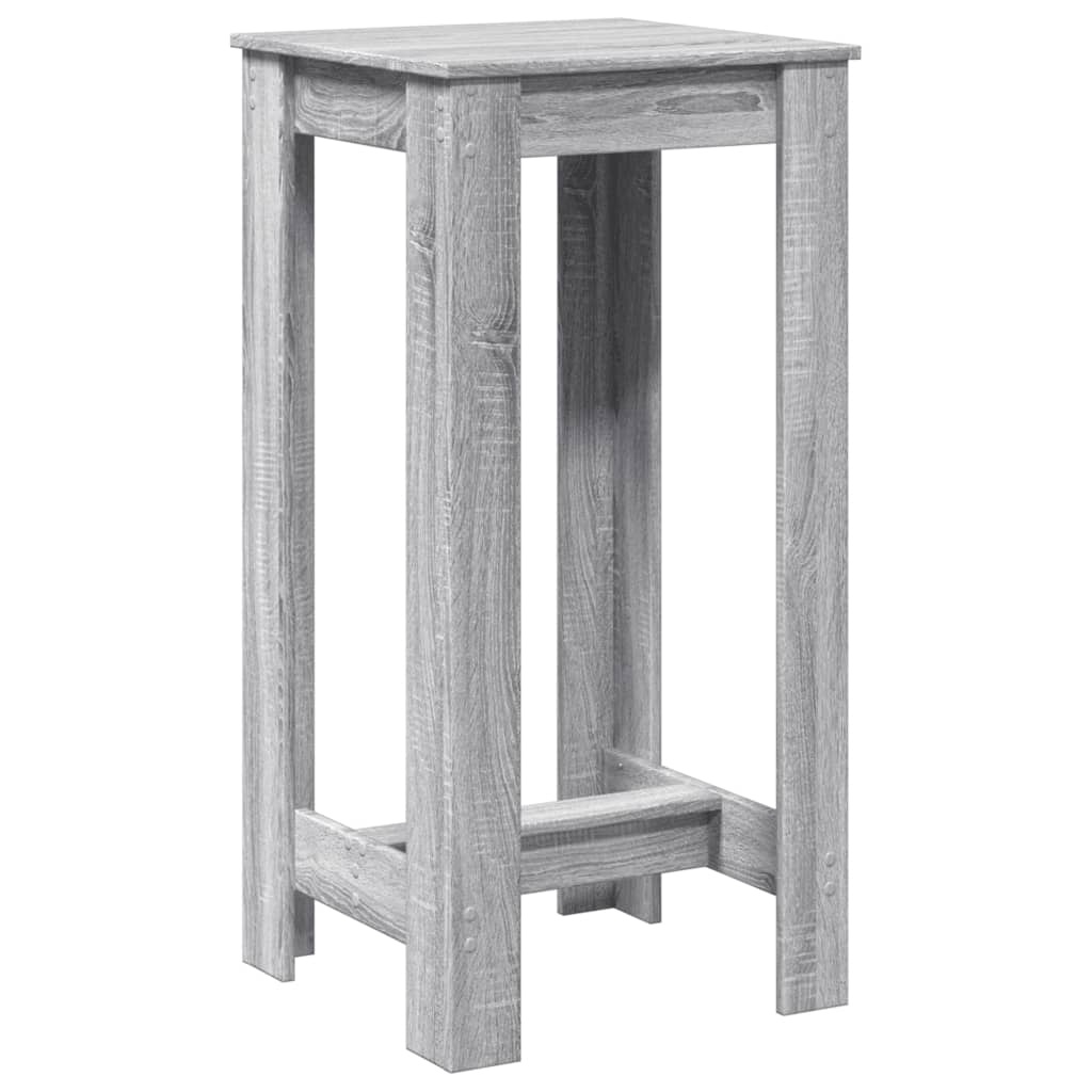 VidaXL Bartafel 51x50x103,5 cm bewerkt hout grijs sonoma eikenkleurig