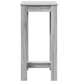 VidaXL Bartafel 51x50x103,5 cm bewerkt hout grijs sonoma eikenkleurig