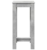 VidaXL Bartafel 51x50x103,5 cm bewerkt hout betongrijs