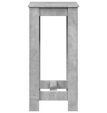 VidaXL Bartafel 51x50x103,5 cm bewerkt hout betongrijs