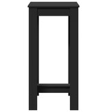 VidaXL Bartafel 51x50x103,5 cm bewerkt hout zwart