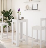 VidaXL Bartafel 51x50x103,5 cm bewerkt hout wit