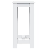 VidaXL Bartafel 51x50x103,5 cm bewerkt hout wit