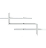 VidaXL Wandschap 124,5x18x60,5 cm bewerkt hout wit