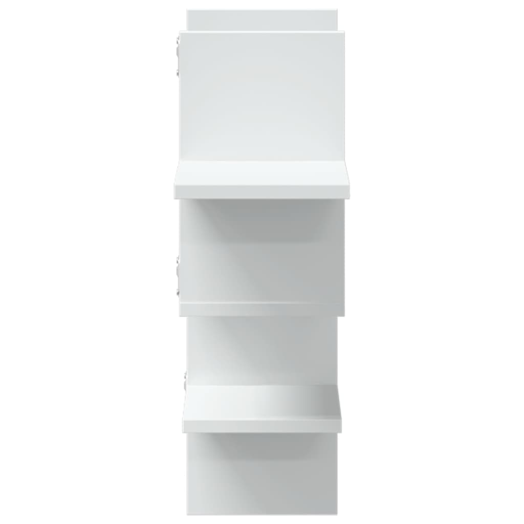 VidaXL Wandschap 124,5x18x60,5 cm bewerkt hout wit