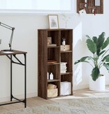 VidaXL Boekenkast 50x25x105 cm bewerkt hout bruin eikenkleurig