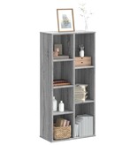 VidaXL Boekenkast 50x25x105 cm bewerkt hout grijs sonoma eikenkleurig