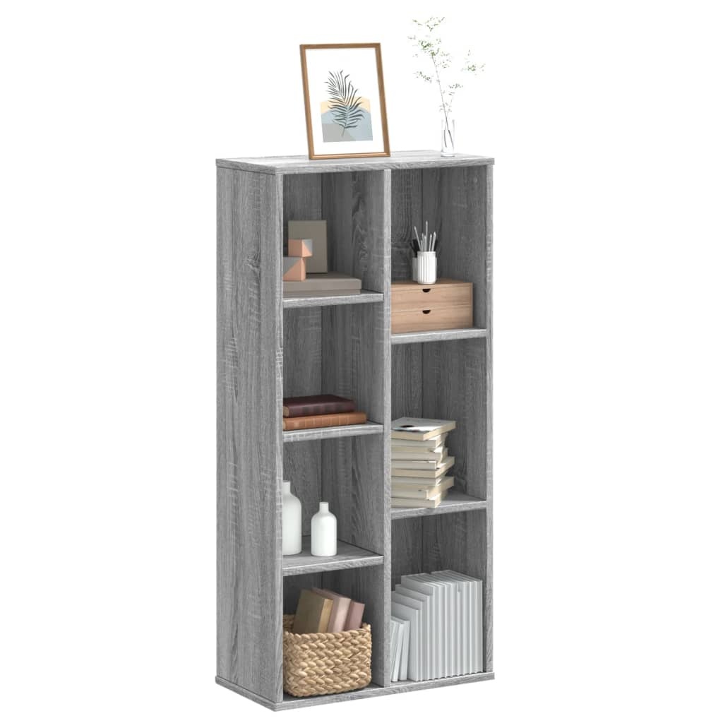 VidaXL Boekenkast 50x25x105 cm bewerkt hout grijs sonoma eikenkleurig