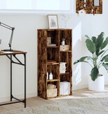 VidaXL Boekenkast 50x25x105 cm bewerkt hout gerookt eikenkleurig