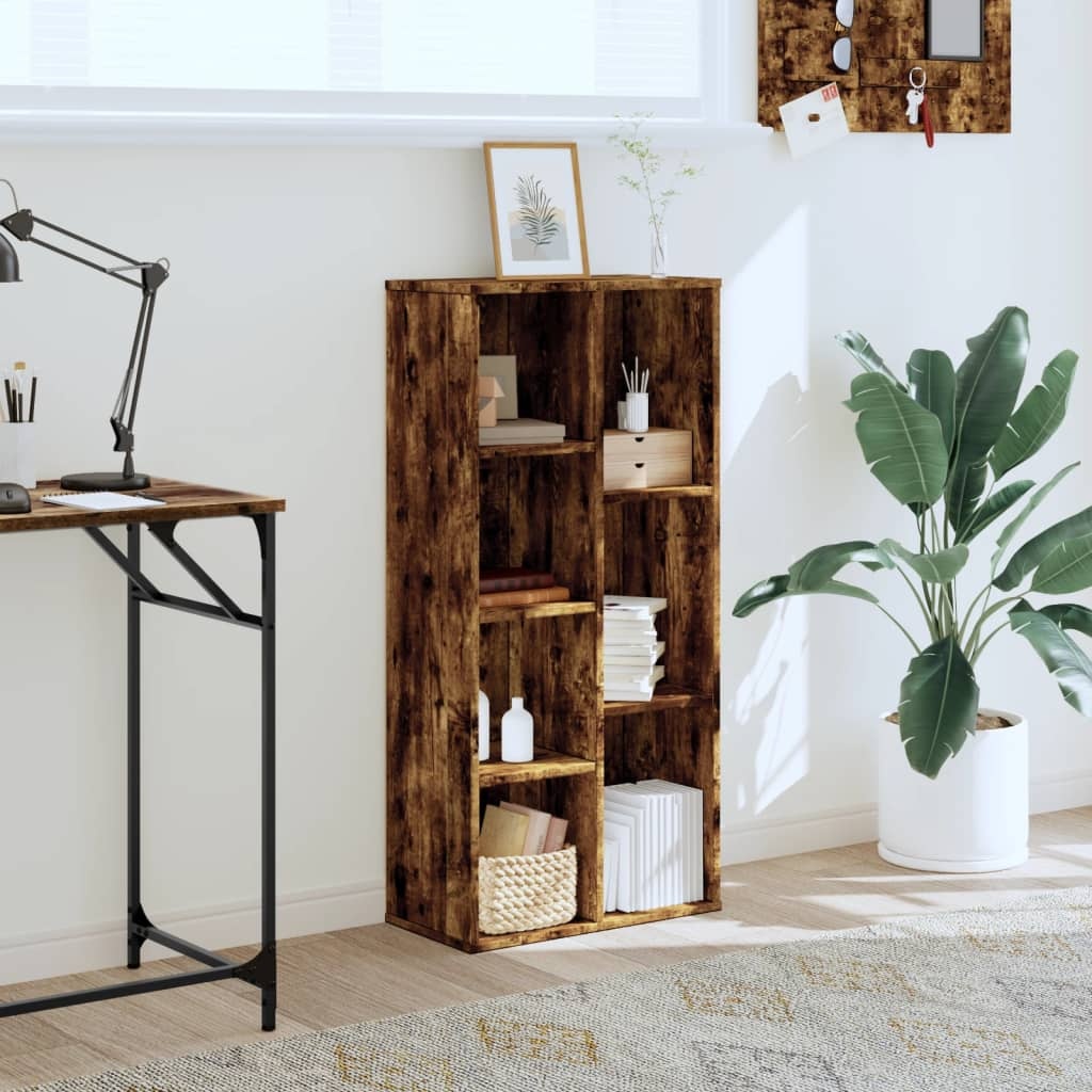 VidaXL Boekenkast 50x25x105 cm bewerkt hout gerookt eikenkleurig